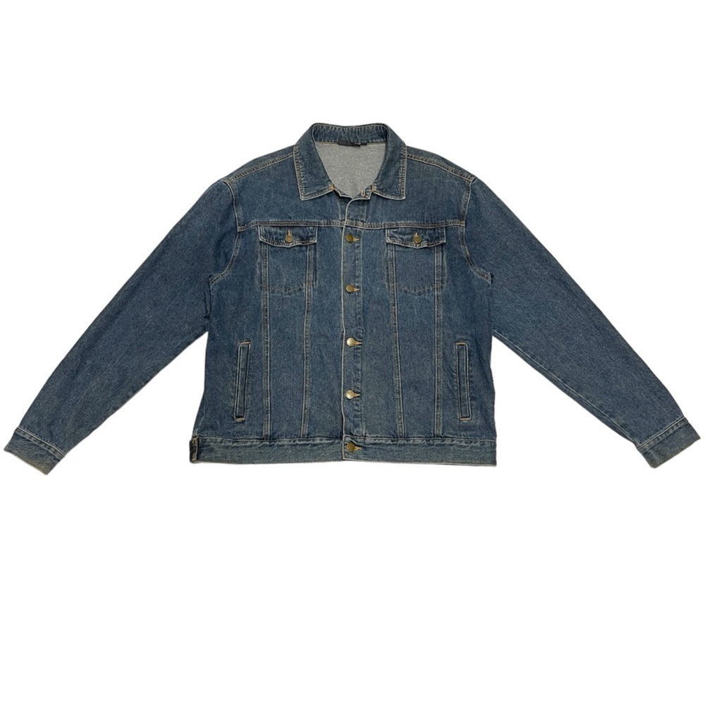 Kiabi Casual denim jean jacket size XL dark wash blue